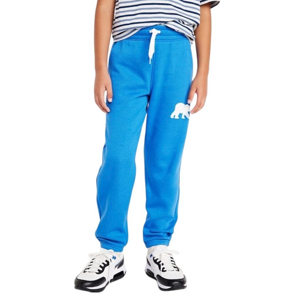 Old Navy Boys’ Graphic Jogger Sweatpants in Blue | Size S (6–7)